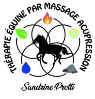 Logo sandrine protti thérapie équine par massage acupression